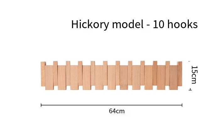 Perchero de Pared en Forma de Tecla de Piano  (Una Pieza)