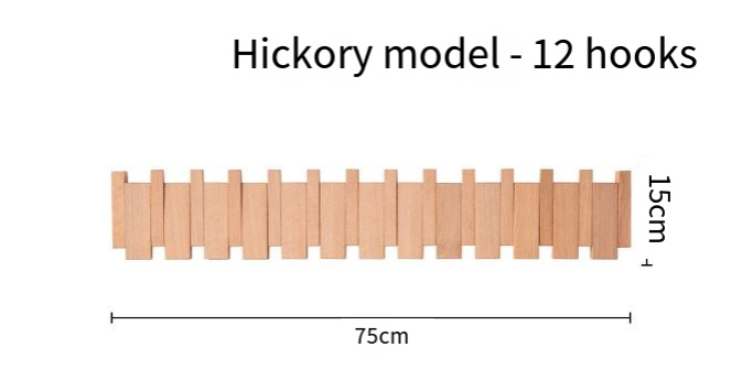 Perchero de Pared en Forma de Tecla de Piano  (Una Pieza)