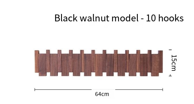 Perchero de Pared en Forma de Tecla de Piano  (Una Pieza)